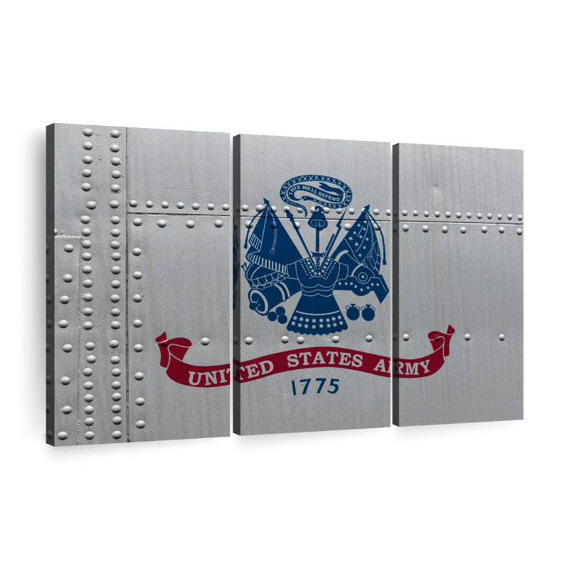 Armée des États-Unis, 3 pièces, H 28 po x l 45 po x P 1,25 po