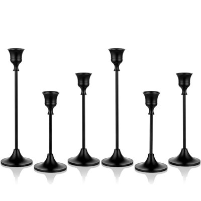 Black Taper Candle Holders