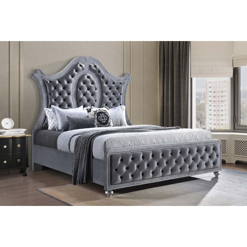 Lit tapissier luxueux 1pc, Grand