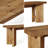 62.99" Long Solid Wood Entryway Bench, Farmhouse Wooden Bench with Thickened Legs for Entrance, Dining Room
