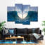 «Ocean Heart Wave», reproduction d'art sur toile-940113762