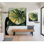 Murale botanique pelez et collez - Feuille de Monstara tropical-779469147