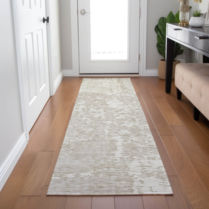 Tapis rectangulaire Alegandro avec envers antidérapant, Tapis de couloir 2 pi 3 po x 7 pi 6 po