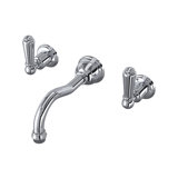 Edwardian™ Wall Mount Lavatory Faucet with Column-Spout