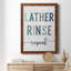 Lather Rinse Répétition - cadre photo, art textuel sur toile-1187212346-1187212351