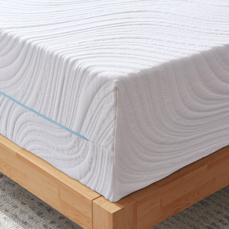 Medium Feeling Gel Memory Foam Mattress, Fibreglass Free, Breathable Knit Cover, Motion Isolation, Mattress in a Box, 25cm