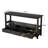 Meira 57.79" 3 Tier Vintage Solid Console Table with 3 Drawers and Shelves-1676604636