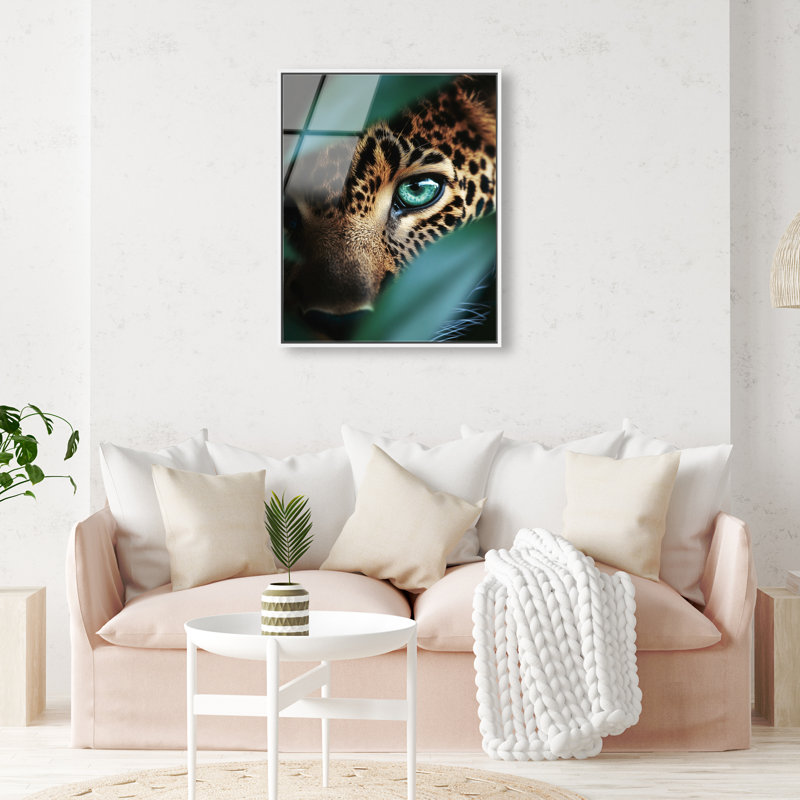 Jungle Watcher III Print, 31"H x 25"W, White Floater Frame