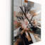 Linear Floral Elegance II - Horloges murales florales-2138711602
