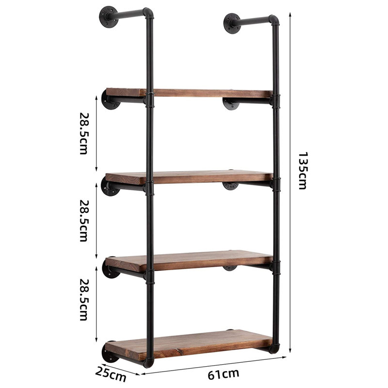 Haward 4 Piece Pine Floating Shelf