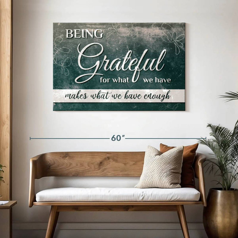 Citation Tergel Being Grateful, H 30 po x l 45 po