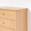 Commode Rose en chêne blanc américain à trois tiroirs