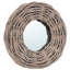 Miroir mural en osier de rotin naturel 5,9 po