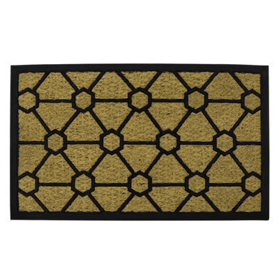 Non-Slip Geometric Outdoor Doormat