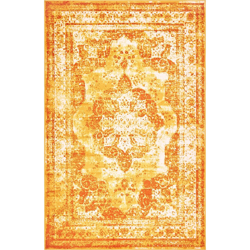 Oneita Ikat Indoor Rug, Rectangle 3'3" x 5'3"