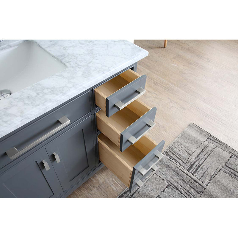 Ensemble de meuble-lavabo simple 42 po Herrell, Gris érable