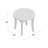 Akiva 20" W Round Solid Eucalyptus Wood Outdoor Side Table