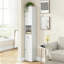Armoire de rangement pour salle de bain de 71 pouces de hauteur, armoire étroite en métal à 5 niveaux avec 2 portes et tablettes réglables, armoire autoportante pour économiser de l'espace dans la cuisine, la salle de lavage et le garde-manger