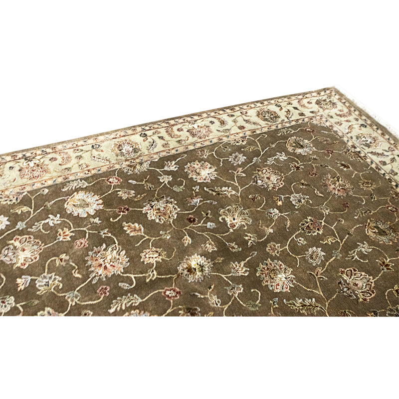 Handmade Silk and Wool Area Rug