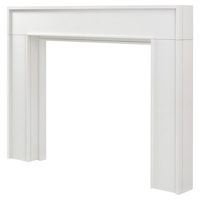 Modern Ember Leavitt Wood Fireplace Mantel Surround Kit