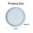 33.46"(85Cm)Crystal Crush Diamond Sparkly Round Silver Mirror For Wall Decoration