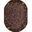 Tapis crocheté ovale American