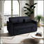 Canapé-lit coulissant polyvalent avec dossier réglable et mousse haute densité pour plus de confort et d'espace