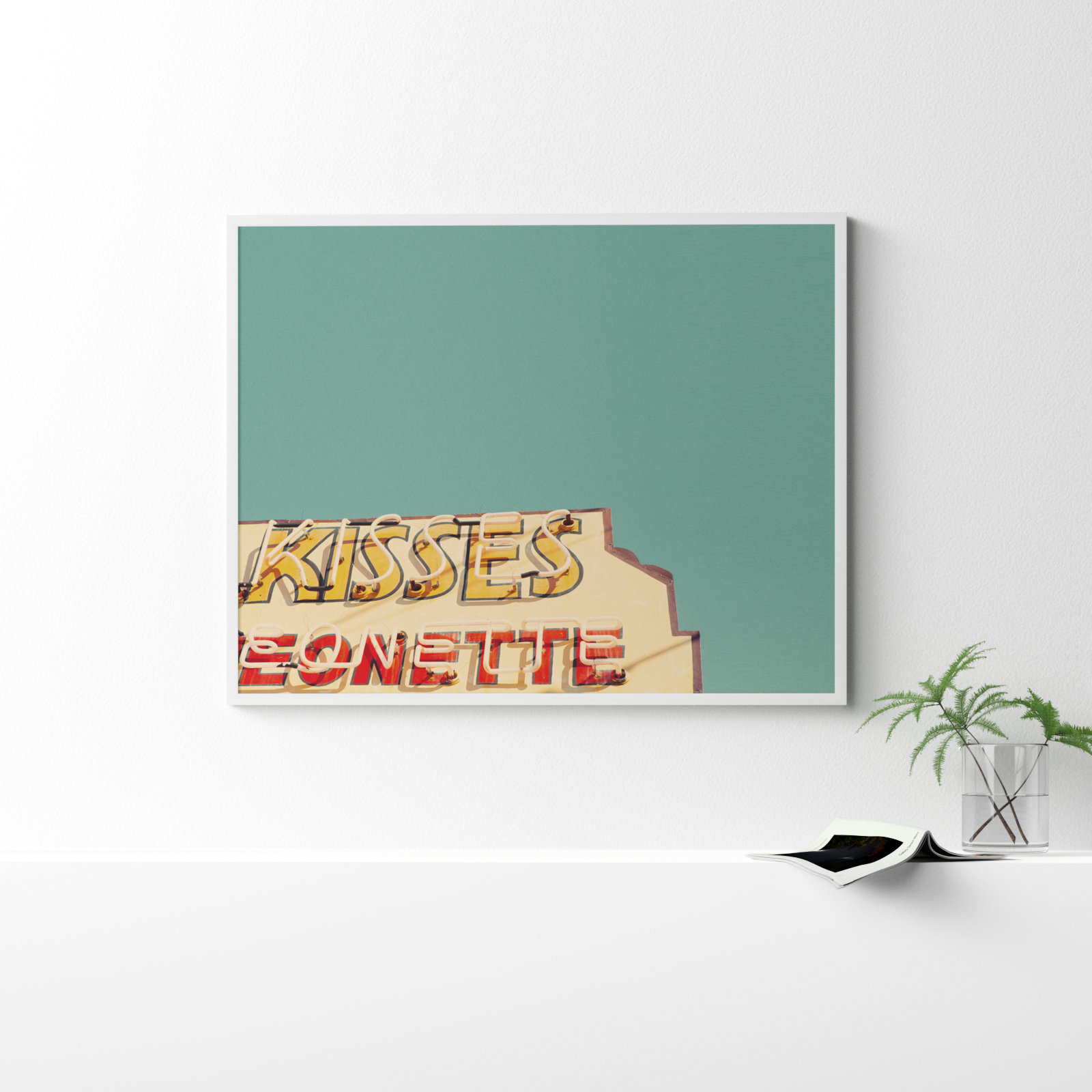 Kisses Photo Print by Robert Cadloff, White, 34.25" H x 43.25" W x 0.88" D