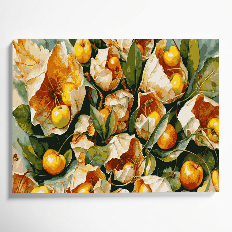 Art mural sur toile beige, H 24 po x l 36 po