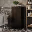 Armoire de rangement 100% bois massif, porte Shaker, 2 tiroirs, tablettes réglables, 16,5 po de largeur, 35,75 po de hauteur-1464480548