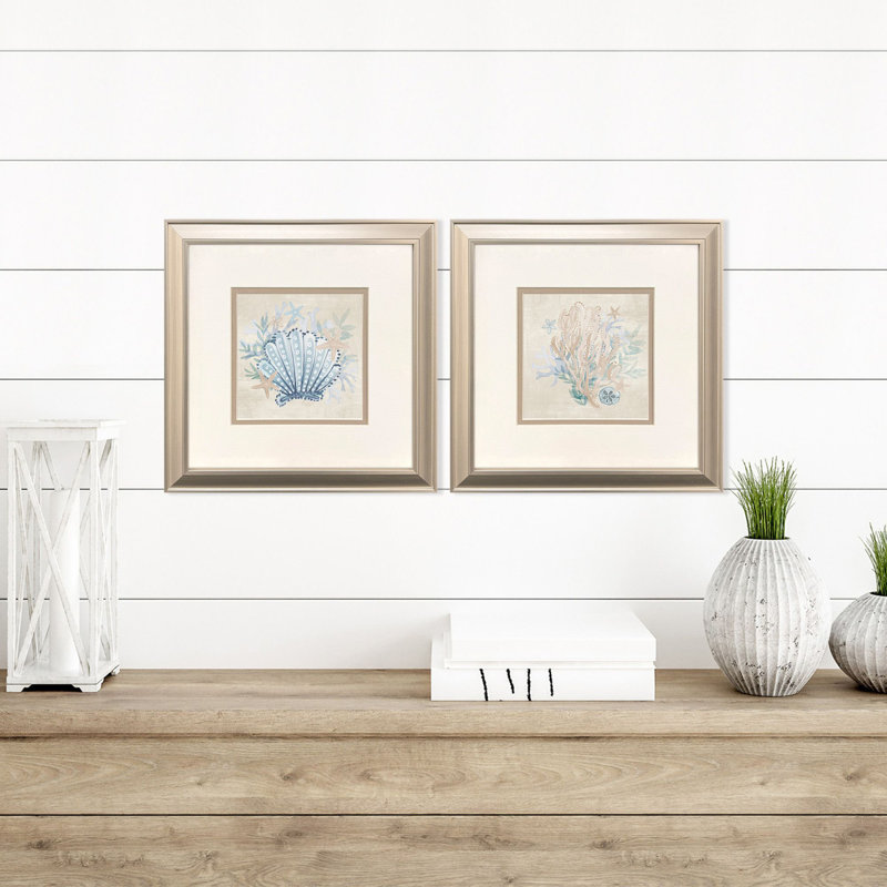 Coral Reef Shells Framed Art