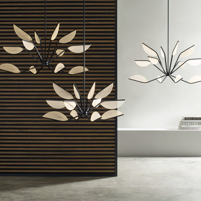 Belterra 12 - Light LED Chandelier, 23.3" H x 48" W x 48" D, Matte Black