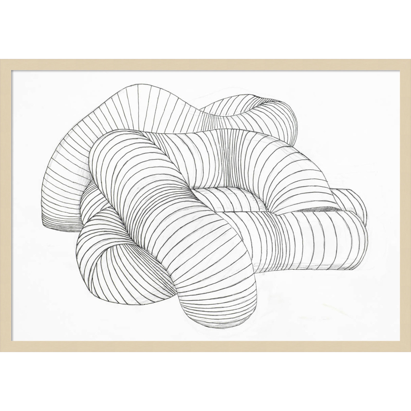 Grudie Hydro Pipes Print by Alex Dunn, 24" H x 33" W x 1" D, Brown