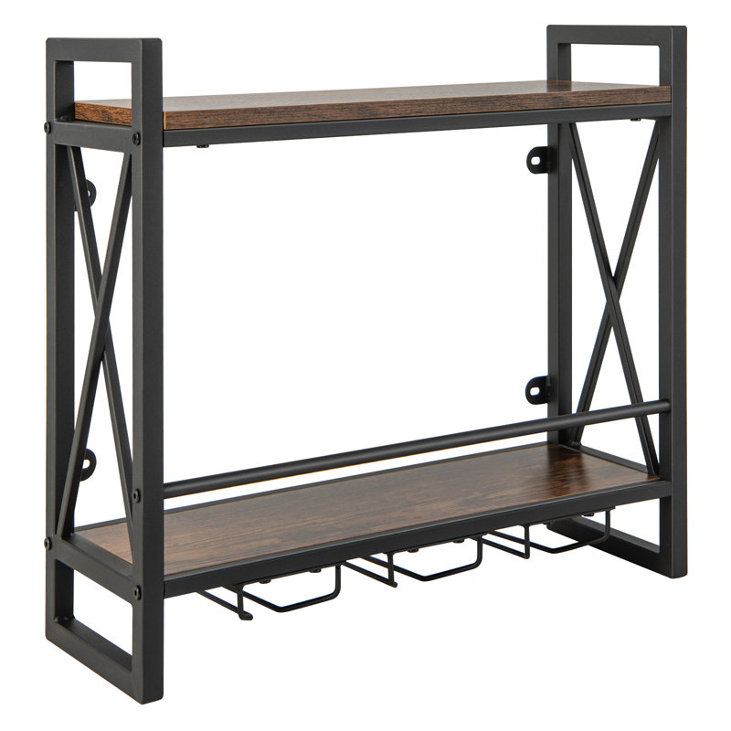 Rosalinde Wine Bottle & Glass Rack in