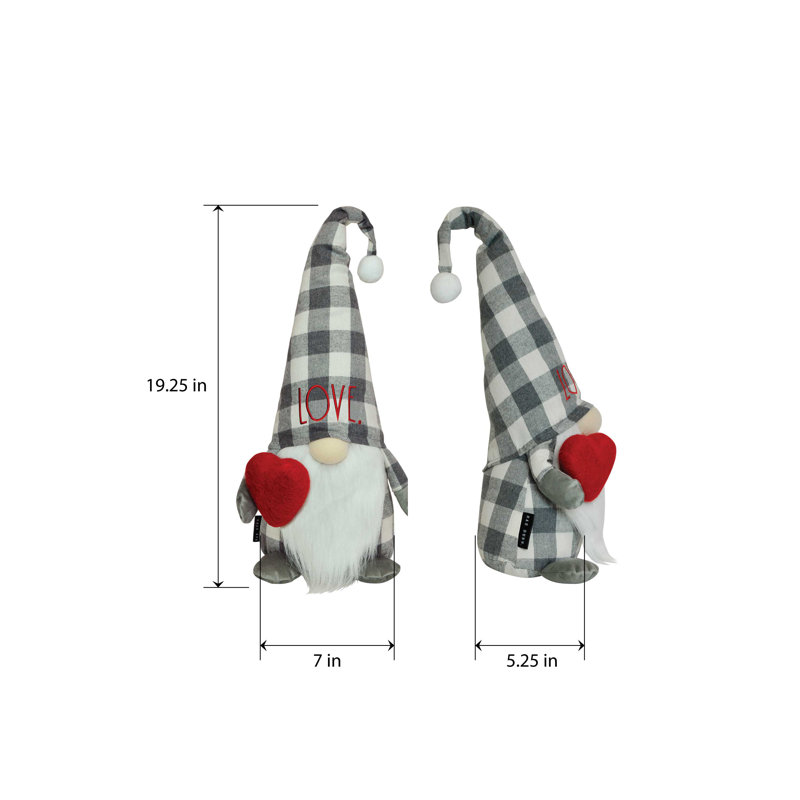 Rae Dunn Christmas Gnome Stuffed Holiday Accent