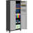 Garage Storage Cabint on Wheels with Locking Doors and 3 Adjustable Shelves, Tall Rolling Steel Cabinets for Garage Warehouse