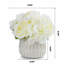 Centre de table hortensia artificiel mixte en pot-829149235