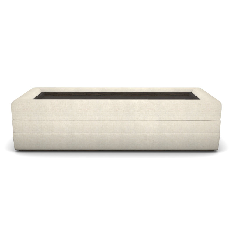 Boyden By Thom Ficilia Solid Wood Coffee Table, Havana, Tuck Linen