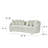 Agave 2-Piece Sofa & Loveseat Set – Curved Modern Design, Deep Seating, Cream Bouclé Fabric