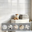 Carrelage mural 11 po x 11,8 po en mosaïque linéaire blanc brillant auto-adhésif, pour carrelage mural en PVC auto-adhésif pour cuisine et salle de bain, d'une épaisseur de 2 mm, couvre 9,7 pieds carrés-130027473