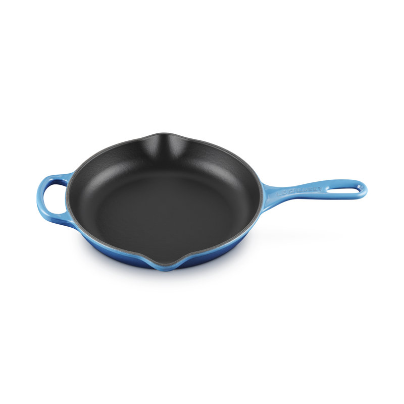 Le Creuset Cast Iron Frying Pan with Metal Handle, Azure, 23cm