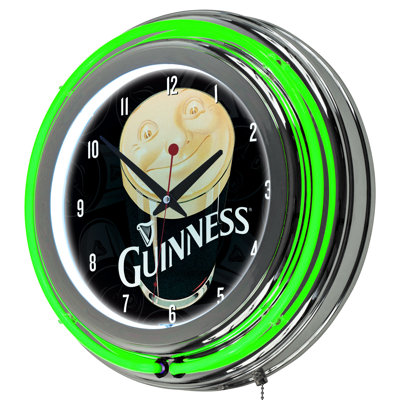 Horloge murale 14,5" guinness souriant pinte
