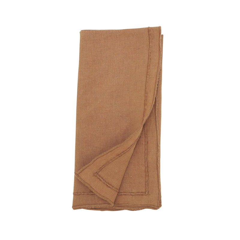 Ensemble de 4 serviettes de table Aneta, Orange