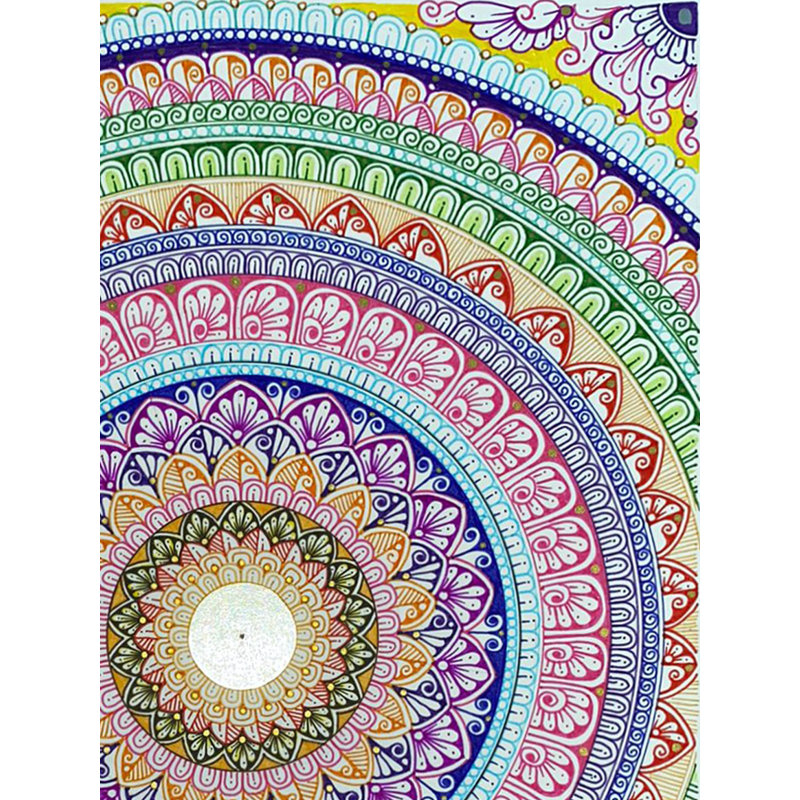 Multi Coloured Mandala Painting | Staedtler Fineliners On Paper | By Rashi Agrawal