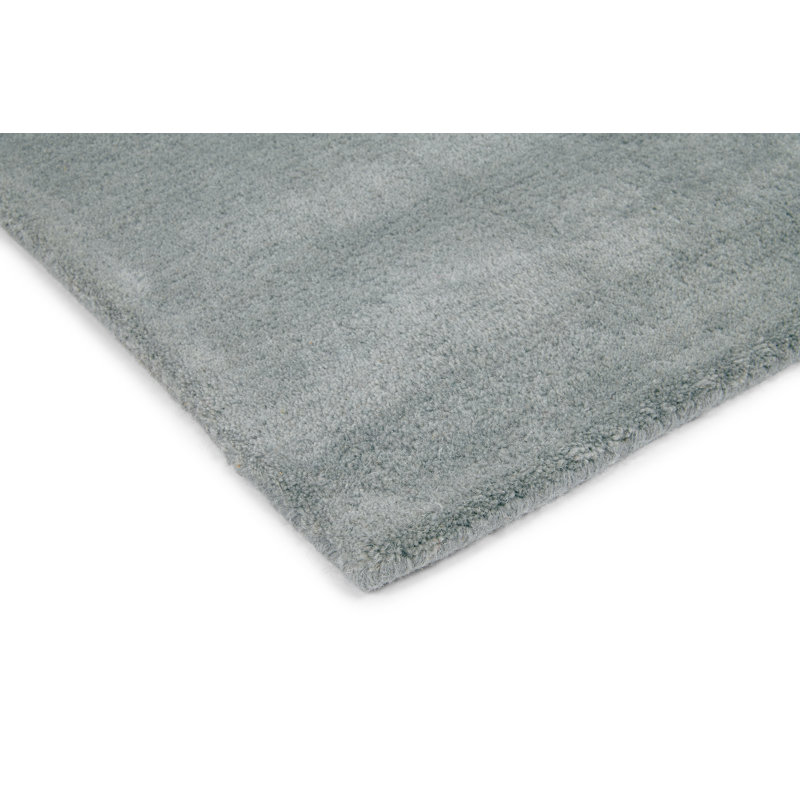 Hand Tufted Wool Plaid Area Rug in Gray/Blue/Pink, Rectangle 8'2" x 11'6"