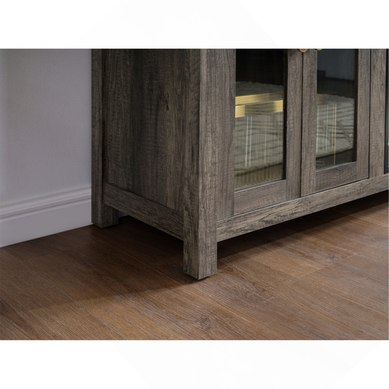 Meuble télé avec foyer, lumières DEL et solutions de rangement Ellington