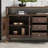 Circular Grille Door Buffet Table