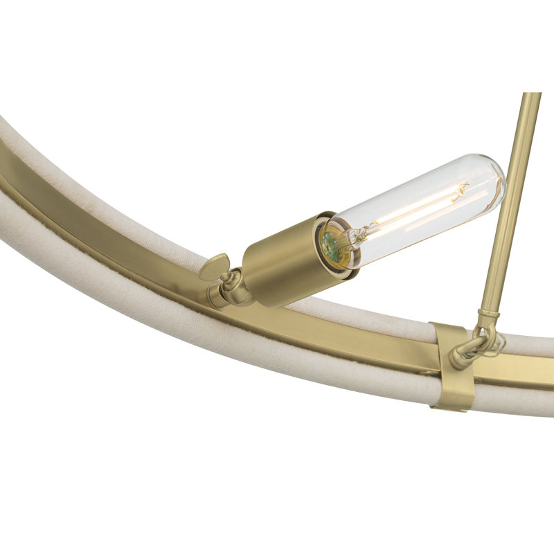 Prestwick 39" Wide 6-Light Chandelier, Vintage Brass, 67.25" H  x 39" W x 39" D, 8 Lights