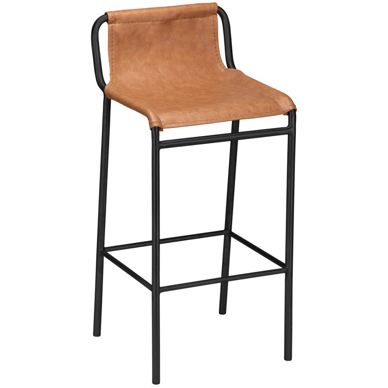 Dax Counter Stool, Cognac Vegan Leather