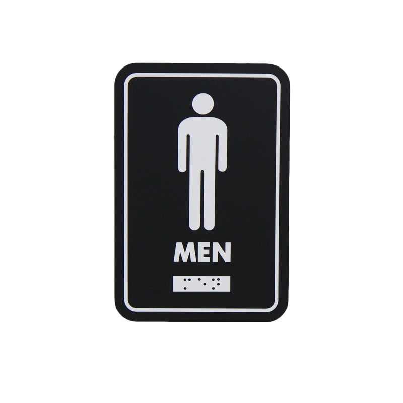 Panneau de signalisation pour hommes